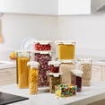 thumbnail image 3 of Sorbus Extra Tall Square Airtight Food Storage Container, Clear Stackable Pantry Organizers, 3 of 8
