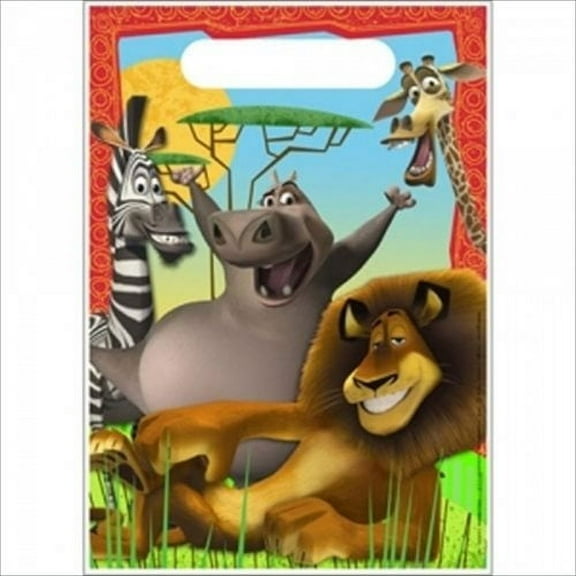 Madagascar 'Escape 2 Africa' Favor Bags (8ct)