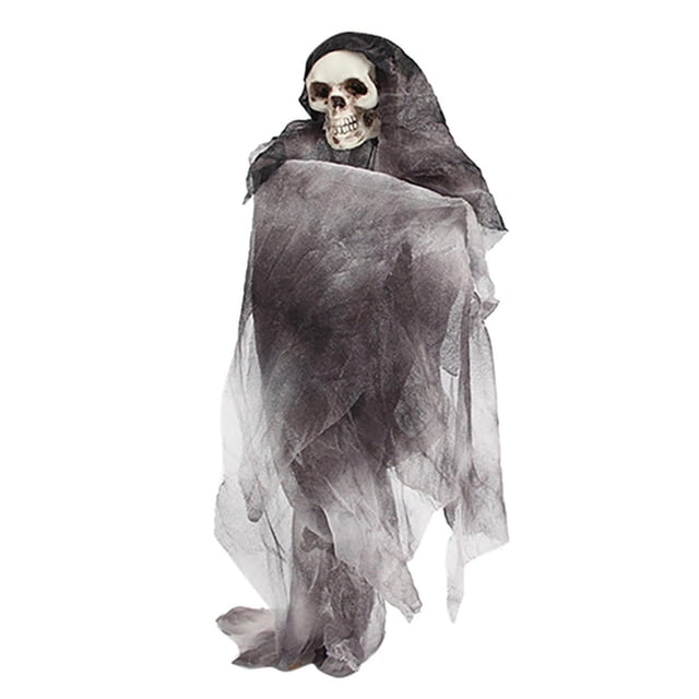 Fiudx Adorno de Calavera de Halloween, Aterrador Cadáver Colgante, Diseño de Calavera Ensangrentada, Decoración de Broma Única, Ideal para Fiestas En Casas Embrujadas, Diversión Navideña, Tamaño 33 X