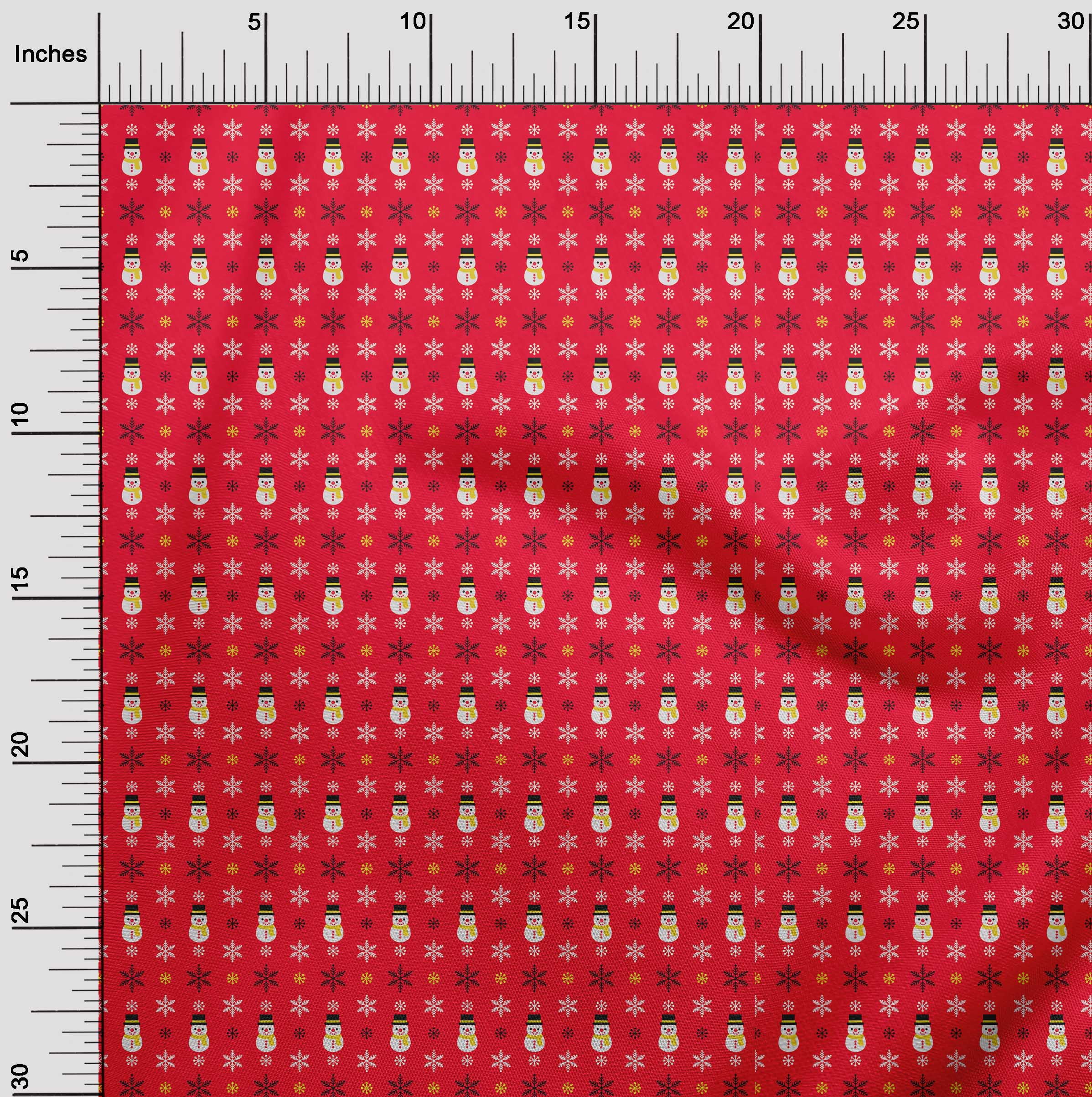 oneOone Cotton Jersey Red Fabric Merry Christmas Sewing Fabric By The Yard Printed Diy Clothing Sewing Supplies 58 Inch Wide-1JY