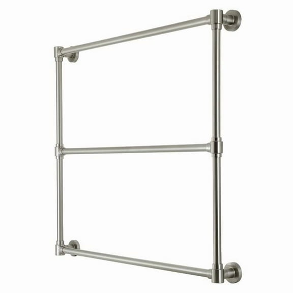 Kingston Brass DTM323638 36 x 32 in. Gallant Wall Mount Towel Rack, Brushed Nickel