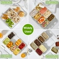 thumbnail image 6 of Snackle Box Container Divided Serving Tray 8 Compartments Lid Handle Portable Snack Platter, 6 of 7