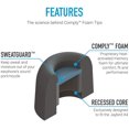 thumbnail image 3 of Comply Ultra Premium Memory Foam Earphone Tips Jaybird X4, Noise Reducing Replacement Earbud Tips, Comfortable Secure, 3 of 6