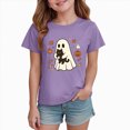 thumbnail image 7 of CAUYDY Kid Girl Boy Halloween Shirts Graphic T-Shirt Funny Spooky Season Outfit Fall Short Sleeve Tees Tops,13-14 Y, 7 of 7