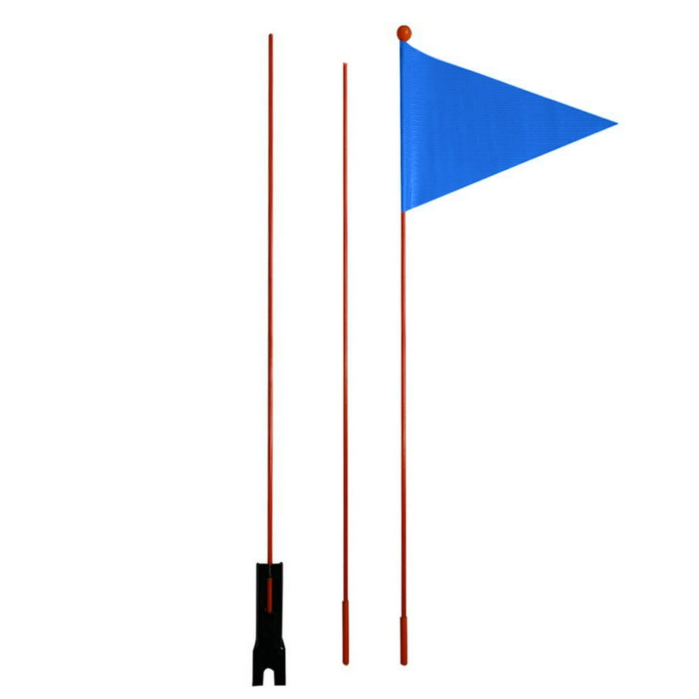 JuLam Bicycle Safety Flag Fiberglass Poles Mounting Waterproof for