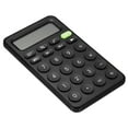 thumbnail image 1 of Unique Bargains Desk Basic Cute Calculator, Desktop Calculators Battery Powered with 12 Digit LCD Display, Black, 1 of 6