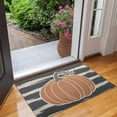 thumbnail image 2 of Happy Halloween Door Mat Decorations Spider Bat Doormat Plain the Indoor Door Mat/Outdoor Crystal Velvet 30x17 Inches, 2 of 7