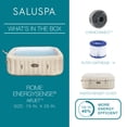 thumbnail image 4 of Bestway SaluSpa Rome 5-7 Person Inflatable Hot Tub, Square Energy-Efficient Spa, 79"x28", 4 of 14