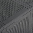 thumbnail image 4 of vidaXL Garden Storage Box 270L Black PP Rattan, 4 of 5