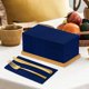 thumbnail image 5 of KAMMAK Blue Napkins Disposable Cloth like Paper Dinner Napkins Folded with Pocket 100 PCS Navy Blue Napkins Hand Towel for Thanksgiving Decoration, Christmas, Party, Wedding Reception (16.5 x 16.5 in), 5 of 6