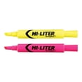 thumbnail image 1 of Avery Hi-Liter Desk-Style Surligneurs, Pointe Biseautée, Jaune Fluorescent, Rose Fluorescent, 24 Unités, 1 of 4