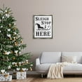 thumbnail image 2 of Sleigh Stop Here Holiday Sled Holiday Graphic Art Luster Gray Framed Art Print Wall Art, 2 of 6