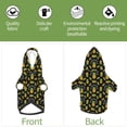 thumbnail image 6 of Fotbe Pineapple Print Small Dog Sweater Hoodies Pet Grey Hooded Soft Fleece Sweatshirts with Pocket Fall Winter Puppy Cat Sweaters Warm Clothes-X-Large, 6 of 7