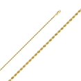 thumbnail image 1 of Precious Stars CH-0389-240 24 in. 14K Yellow Gold 2 mm Diamond-Cut Solid Rope Chain, 1 of 1