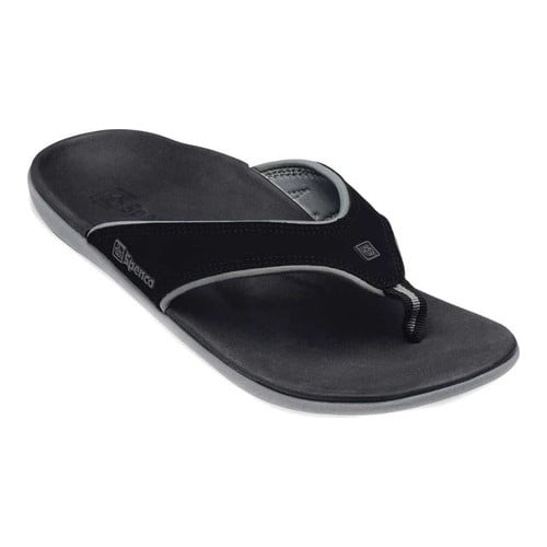 Spenco Yumi Sandal Slip Flip flop Slide Total Support Size Men 7 Women 8 black 
