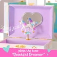thumbnail image 2 of Giggle & Honey Joyero musical de unicornio para niñas, joyero para niños con unicornio giratorio, regalos de unicornio para niñas, juguetes de unicornio, 6 x 4,7 x 3,5 pulgadas, 2 of 5