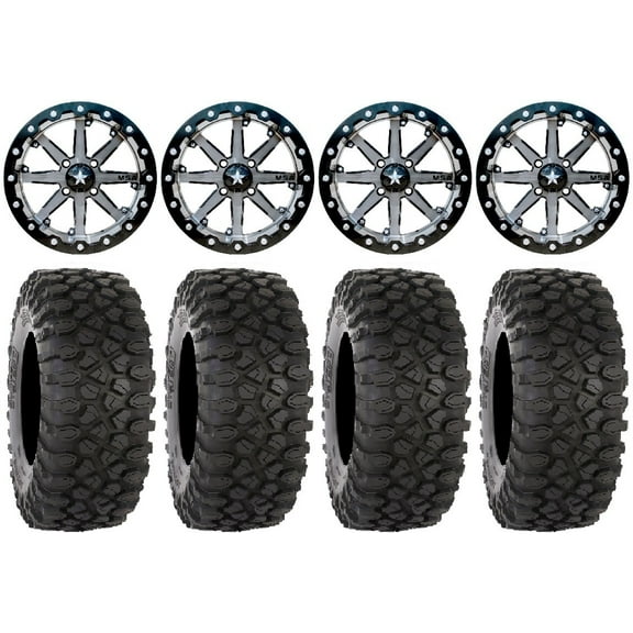 MSA Lok 15" UTV Wheels 32" XC450 Tires Kawasaki Teryx Mule
