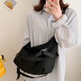 thumbnail image 4 of Get Ready for Campus with our Large Capacity Canvas Crossbody Bag - Fashionable and Spacious Shoulder Purse with Bag Charm, 4 of 4