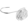 thumbnail image 5 of Newsoul Shower Curtain Hooks,12PCS Anti-Rust Decorative Resin Shower Curtain Hooks Rings Rose Shape for Bathroom (White), 5 of 6