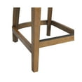 thumbnail image 6 of Alaterre Furniture Ellie Counter Height Wood Stool with High Back, Brown and Beige, 6 of 9