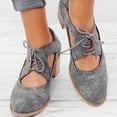 thumbnail image 2 of NOKIO Ankle Booties for Women, Fashion Women's Shoes Breathable High Heels Retro Short Boots Women'S Versatile Block Heel Ankle Booties Women Chunky Pointed Toe Cutout Low Heel Shoes, 2 of 7