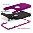 thumbnail image 2 of Allytech iPhone 13 Case and Cover, Hard PC Back + Flexible TPU Inner Hybrid Protective Anti-Scratched Shock-Absorbing (Without Screen Protector) Case for iPhone 13 6.1" 2021 Release, Purple, 2 of 5