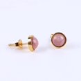 thumbnail image 1 of Women Gold Color Ear Piercing Stone Bead Onyx Black Crystal Earring, 1 of 6