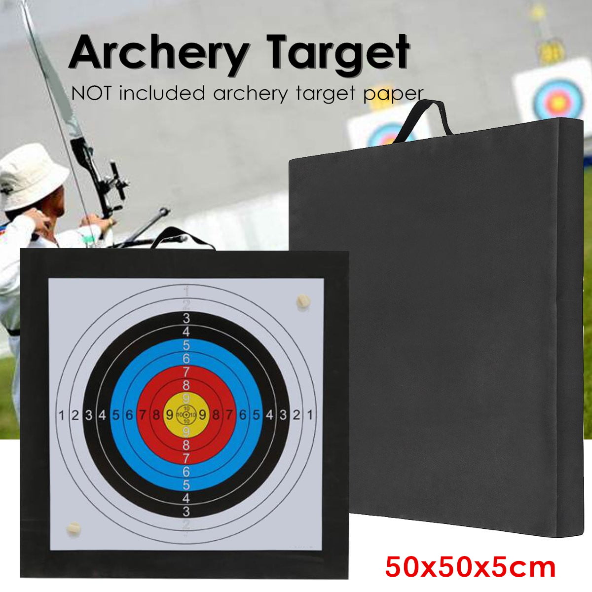 Archery Target High Density EVA Foam Shooting Practice Board Sport H6G8 