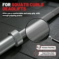 thumbnail image 2 of ROALW Olympic Barbell, 2-inch Weight Bar for Strength Training. 7ft Olympic Bar, 1000lb Plus Capacity, Chrome/Zinc Plating, knurled Grip for Bench Press Deadlift Squat, Silver, 1,000 lb, 2 of 8