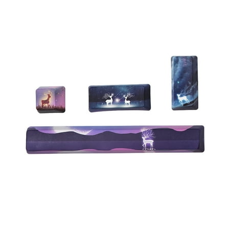 

4key Custom Mechanical Keyboard Keycaps ESC 2.25U 2U Enter 6.25u Spacebar PBT OEM Profile Novelty for Key Cover Keyboard