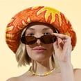 thumbnail image 4 of Gafas de sol retro ovaladas Laurinny UV400 para mujeres y hombres negras+leopardo, 4 of 8