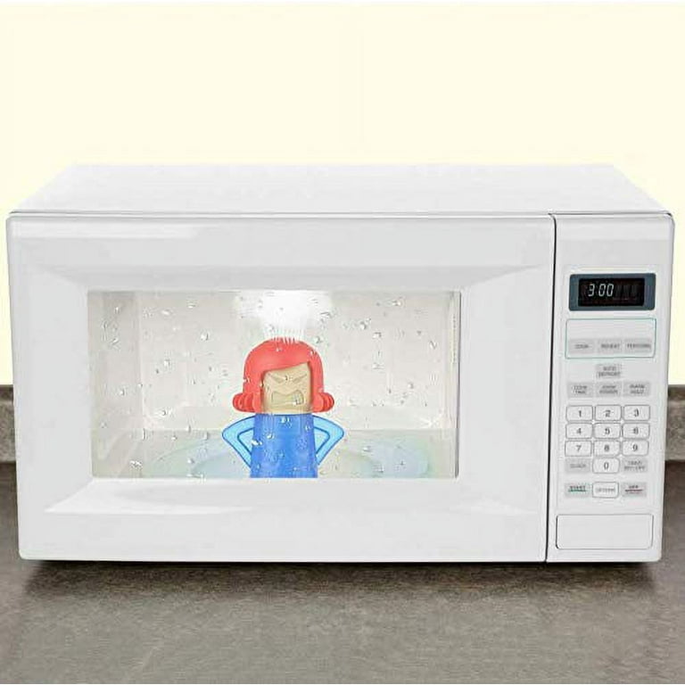 Angry Mama Microwave Steam Cleaner and Cool Mama Fridge Odor Absorber Deodorizer (Teal & Blue)