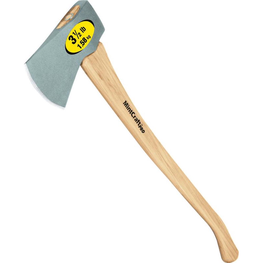Vulcan Pro Single Bit Camper Axe, 3.5 Lb, 36 In Oal, Hickory Wood