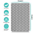thumbnail image 5 of Boho Retro Floral Pet Feeding Mat-Abstract Art Vintage Absorbent Pet Placemat for Food and Water Bowl, with Waterproof Rubber Backing, Quick Dry Water Dispenser Mat for Dog and Cat (16"x24"), 5 of 7