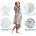 thumbnail image 7 of Pioneer Flower Floral Print Pattern Hooded Bath Towel，50"x30" for Ages 3 To 12 Kids, Quick Dry Lightweight Soft Microfiber Hood Beach Towel Cover Up for Kids, 7 of 7
