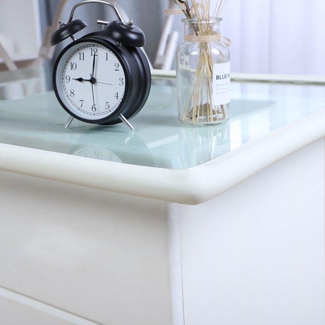 Unique Bargains 6.6ft Table Desk Edge Foam Edge Cushion Guard Strip Soft Bumper Protector White