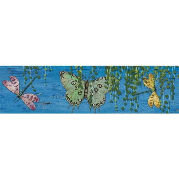 Eureka EU-845675 1.75 x 37 in. Curiosity Garden Butterfly Deco Trim