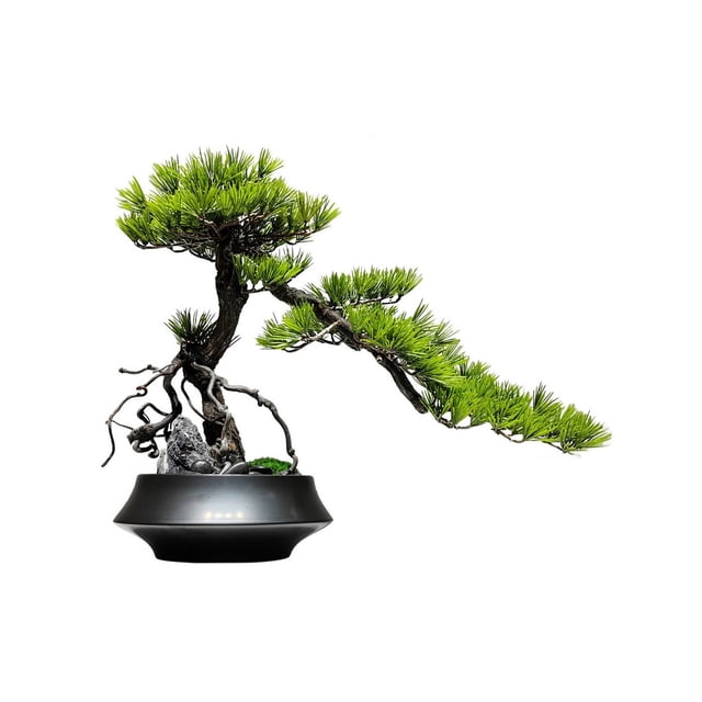 Falsas plantas artificiales del estilo chino del árbol de los bonsais interiores con el pote de cerámica, decoración realista de las plantas falsas
