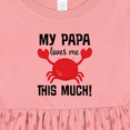 thumbnail image 4 of Inktastic My Papa Loves Me Girls Baby Dress, 4 of 5