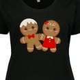 thumbnail image 4 of Inktastic Gingerbread Couple Women's Plus Size T-Shirt, 4 of 5