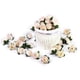 thumbnail image 4 of 30 rosas artificiales de 3 cm para decoración de bodas (color blanquecino), 4 of 5