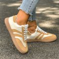 thumbnail image 5 of Willtoo Womens Platform Sneakers Lace Up Low Top Round Toe Trainers Lightweight Gum Sole Fashion Casual Walking Tennis Shoes, 5 of 5