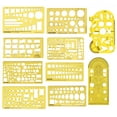 thumbnail image 1 of Traceease Architect Scale Interior Designing And Furniture Templates Architectural Stencils For House Plan Furniture Kitchen, Building, Set Of 10, 1 of 7