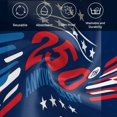thumbnail image 6 of 250 Year American Anniversary Flag Cloth Napkins, Blue USA Stars Washable and Reusable Dinner Napkins Set of 4, Table Napkin for Kitchen Party Birthday Wedding Hotel Housewarming 20"x20", 6 of 9