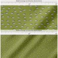thumbnail image 2 of Soimoi Green Cotton Poplin Fabric Eyes Face Print Fabric by Yard 56 Inch Wide, 2 of 7