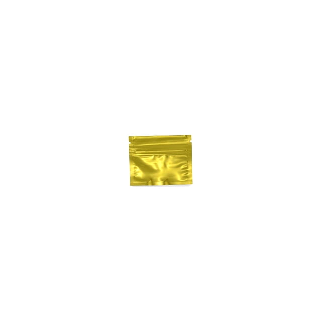 Injueey Paquete de 100 piezas Bolsa de papel de aluminio Contenedores de muestra Soportes de polvo cosmético Bolsas de paquete Ziplock Bolsa de embalaje Type2 NO2 Injueey HA060121-22