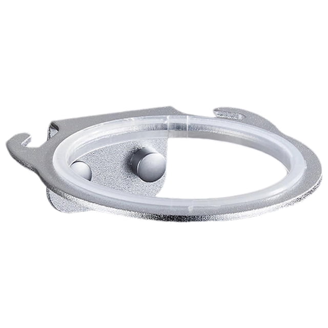 Hair Dryer Holder Wall Mounted Organizer NoDrill SpaceSaving Bathroom Rack for Dryer and Straightener Silver