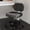 PU Black, variant on YERAIRR Armless Office Chair with Wide Seat,Teddy Fleece Fabric Computer Desk Chair Thickened Cushion Vanity Chair White