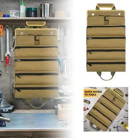 

Tool Roll Bag Storage Bag Tool Roll Bag Foldable Storage Multifunctional Large Capacity Roll Bag Easy To Hang Bag Convenient Tool Bag
