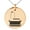 Rose, variant on Stainless Steel Letter L Initial 3D Monogram Engraved Small Medallion Circle Charm Pendant Necklace